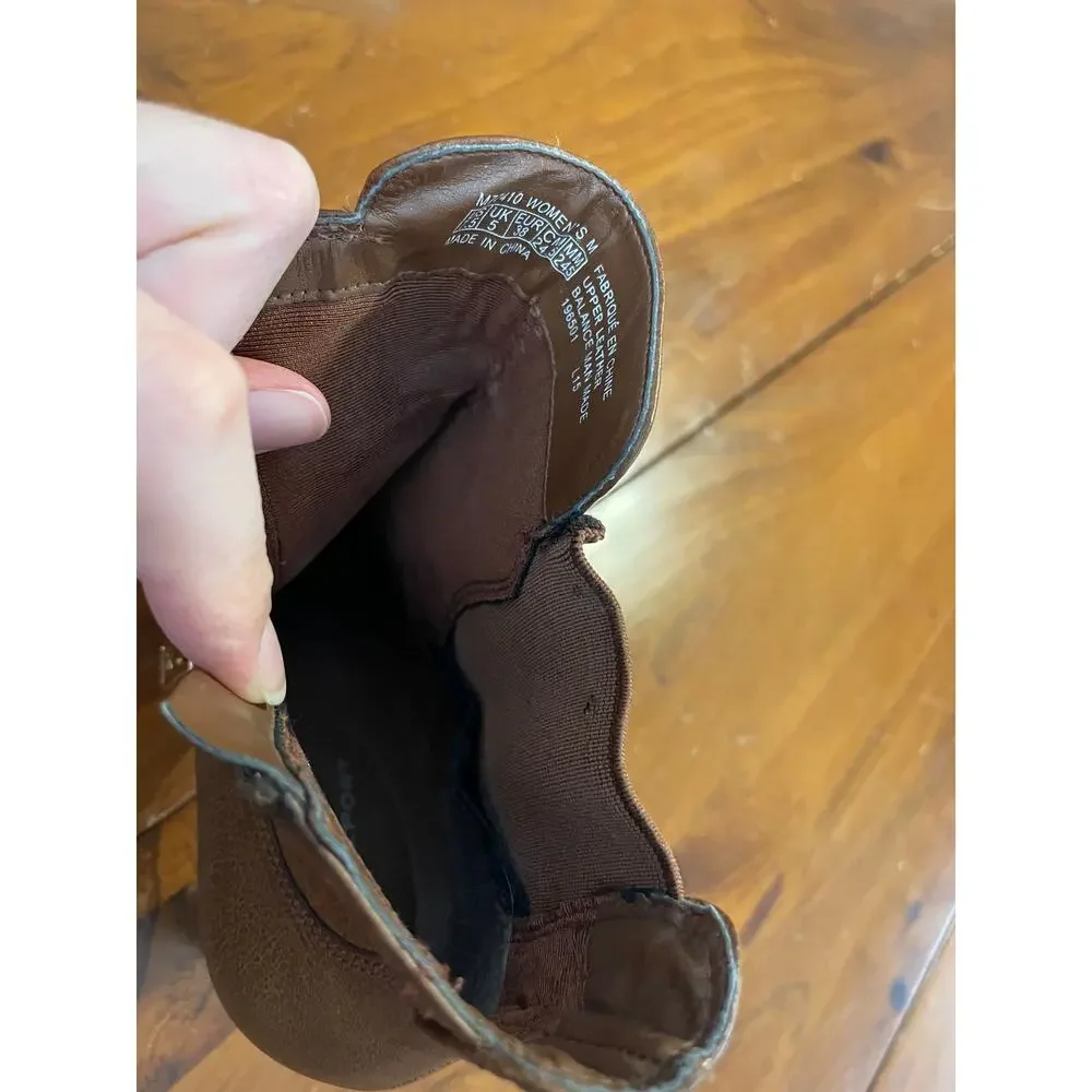 Rockport Ladies Heeled Ankle Boots Brown Designed in Italy Size 7.5 AdiPrene - Picture 9 of 12